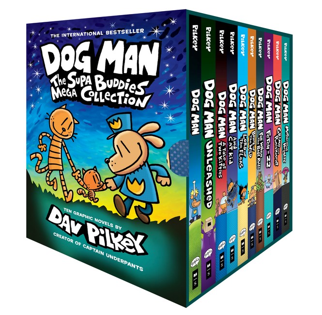 Dog Man The Supa Buddies Mega 10 Book Collection Good